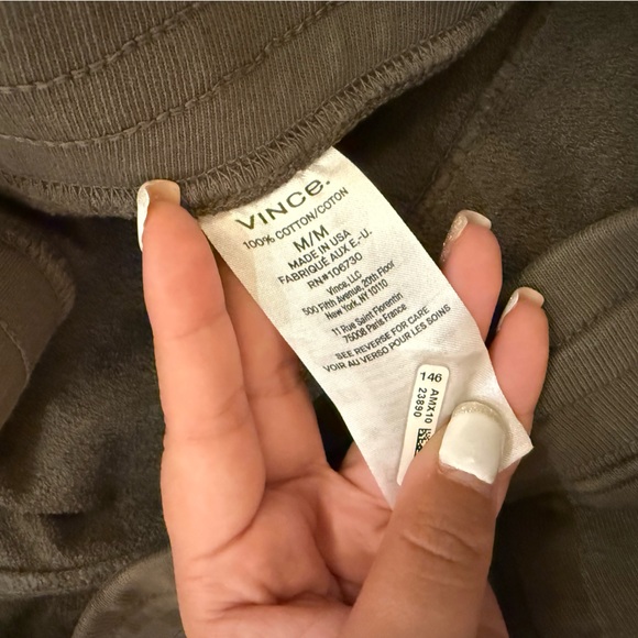 Vince Hotsell Sweatpants Joggers Army Green size Medium - Picture 7 of 9